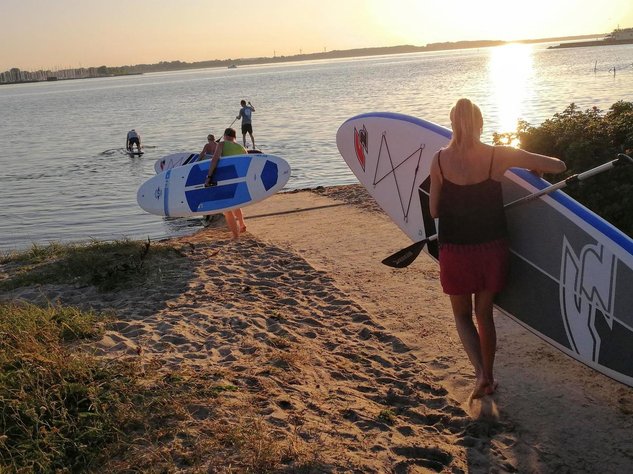 SUP Strand Geltinger Bucht Ostsee